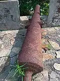Cannon in Fort Gross Fredericksburg at Princes town in the Western Region of Ghana