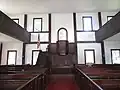 Interior of the meetinghouse