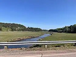 The Fox River tidal marsh viewed from route 209