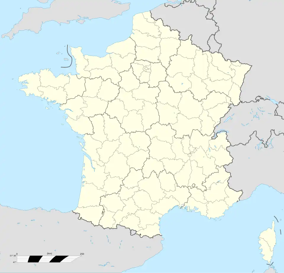 Calais is located in France
