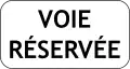 Reserved lane