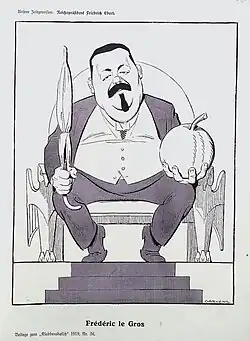Caricature of Friedrich Ebert, 1919