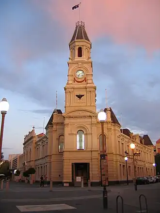 Fremantle Town Hall; built between 1885–87[27][23]