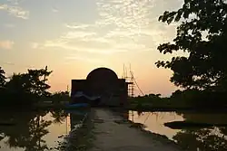Chunakhola Mosque in sunset