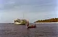 Boat arrival in Fuvahmulah, 1982