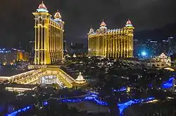The resort as seen at night in 2016