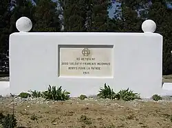 Ossuary at the Gallipoli battlefield, containing the remains of 3000 unidentified French soldiers who died in 1915
