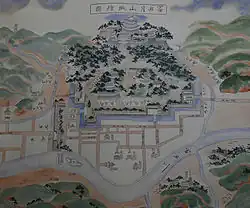 Old castle map of Gassantoda Castle