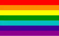 Gay pride flag (seven-color version, November 1978)