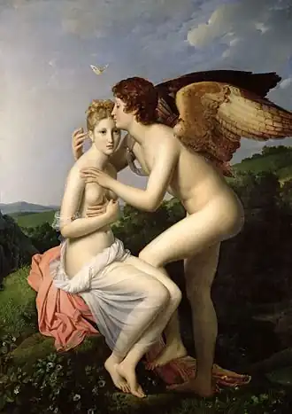 Cupid and Psyche; by François Gérard; 1798; oil on canvas; 186 x 132 cm; Louvre[29]