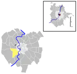 Position of the quartiere within the city of Rome