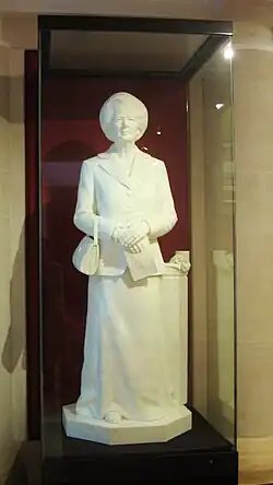 The rebuilt Thatcher statue at Guildhall Art Gallery