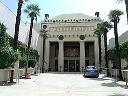 The courtyard of the Alex Theatre