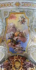Ceiling fresco depicting St. Anne, by Daniel Gran