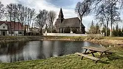 St. Clement's Church from 1610 and lake