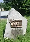 Memorial plaque in Golce