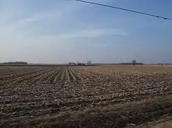 Goshen Township includes wide areas of flat farmland.
