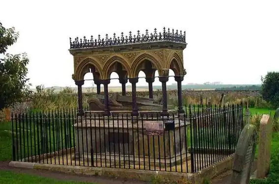 Monument to Grace Darling in the churchyard by Anthony Salvin and Charles Raymond Smith