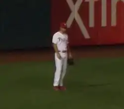 Grady Sizemore in the outfield