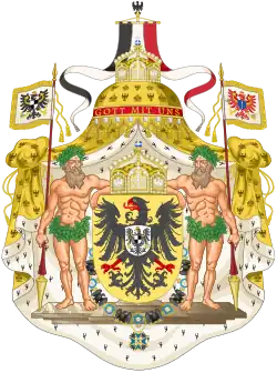 The greater coat of arms as German Emperor (1871–1918)