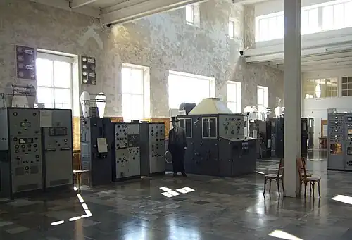Interior of Grimeton radio station