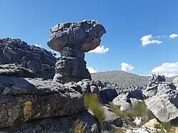 Grootwinterhoek Peak, looming at 2077 m, above the northern Breede River Valley.