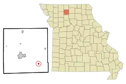 Location of Laredo, Missouri