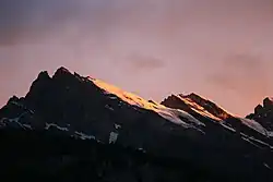 The Gspaltenhorn seen from Gimmelwald.