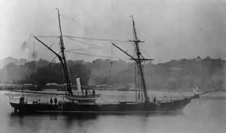 The gunboat Chiyoda, was Japan's first domestically built steam warship. It was completed in May 1866.[20]