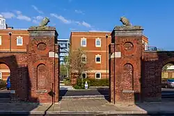 19th-century gateway located behind the Vulcan Building