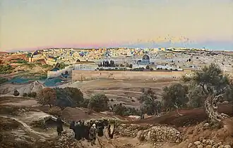 Jerusalem from the Mount of Olives at Sunrise (circa 1902)