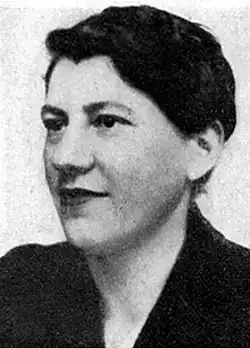 Hélène Solomon-Langevin, daughter of Paul Langevin, in 1945.