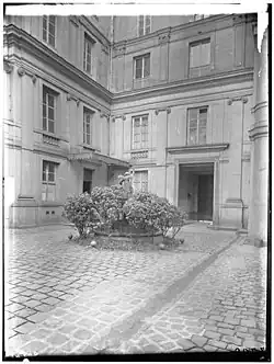 View of the courtyard toward the carriage passageway to the street