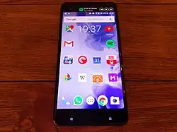 Front of the HTC U Ultra.