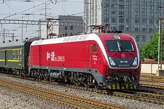 Image 11A China Railways HXD1D electric locomotive in China (from Locomotive)