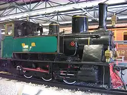Preserved 1902 Krauss steam locomotive No. 10 at the Israel Railway Museum
