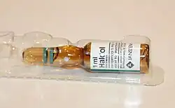A sample of haloperidol under the trademark Haldol, 5 mg/ml