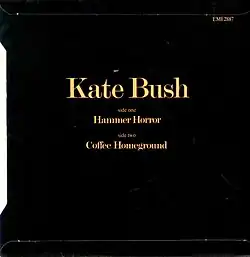 Tracklist and black background on back cover