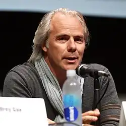 Harald Zwart talking at a convention