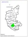 Positioning of Hassan district in Karnataka
