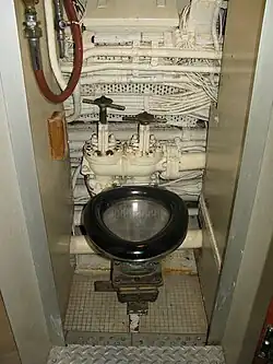 Head in British submarine HMS Alliance (c.1945–1973)