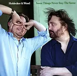 Heidecker making a silly face at Wood