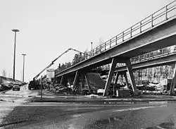 Construction work in the late 1970s