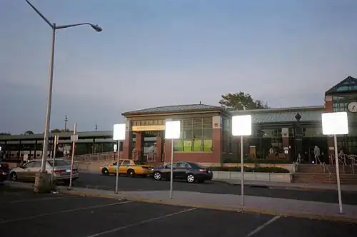 West side of the station