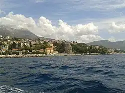 Photograph of Herceg-Novi from the see