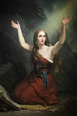 Madeleine au désert by Herminie Déhérain