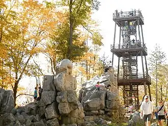 Highest point and observation tower