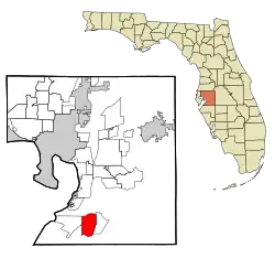Location in Hillsborough County and the state of Florida
