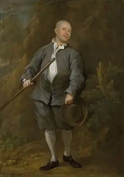 The Pugilist by William Hogarth may be a portrait of either Figg or Jack Broughton.