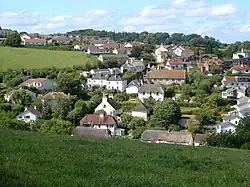 Holcombe village, seen from the south